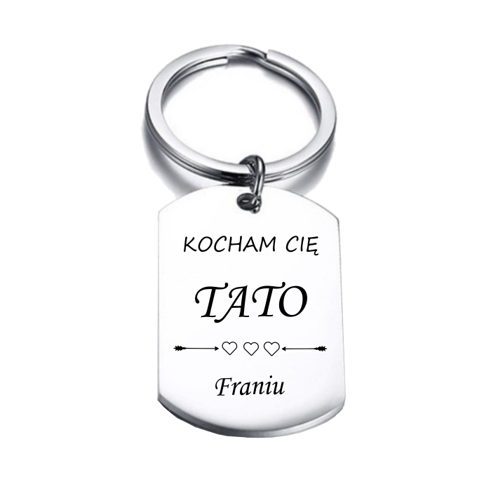 Breloczek do kluczy Z GRAWEREM dla TATY